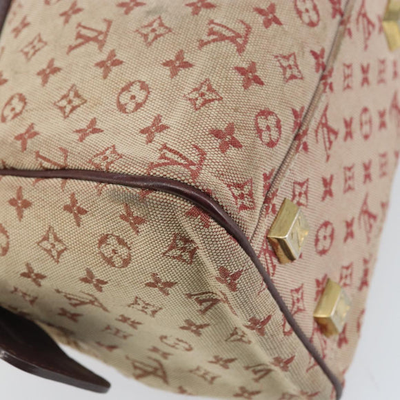 LOUIS VUITTON Monogram Mini Josephine PM Hand Bag Red M92216 LV Auth 171048