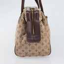 LOUIS VUITTON Monogram Mini Josephine PM Hand Bag Red M92216 LV Auth 171048-4