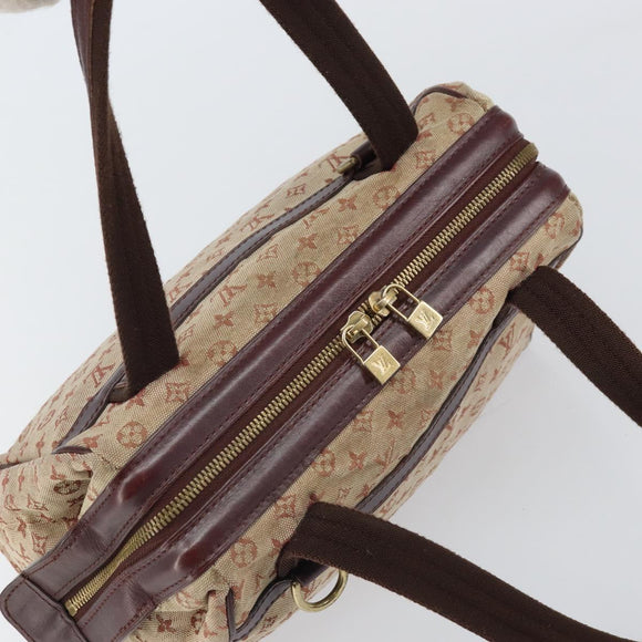 LOUIS VUITTON Monogram Mini Josephine PM Hand Bag Red M92216 LV Auth 171048