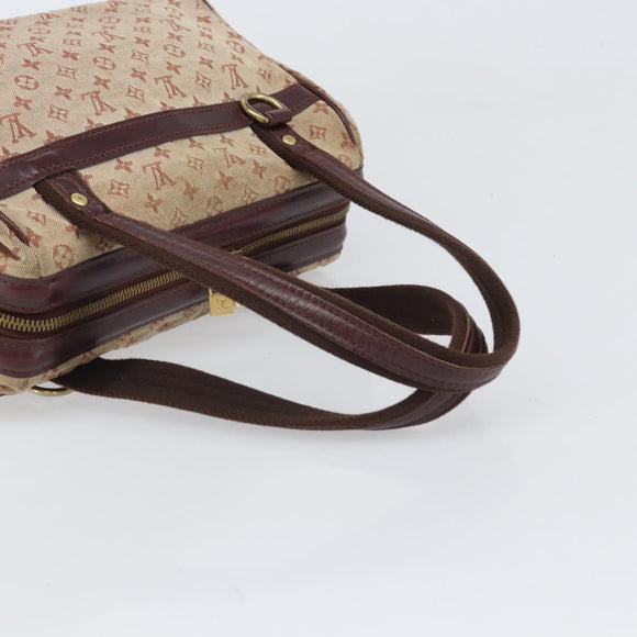 LOUIS VUITTON Monogram Mini Josephine PM Hand Bag Red M92216 LV Auth 171048