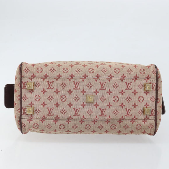 LOUIS VUITTON Monogram Mini Josephine PM Hand Bag Red M92216 LV Auth 171048