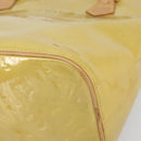 LOUIS VUITTON Monogram Vernis Houston Hand Bag Beige M91004 LV Auth 171052-9