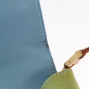 LOUIS VUITTON Monogram Vernis Thompson Street Bag Baby Blue M91009 Auth 171053-10