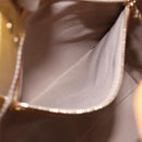 LOUIS VUITTON Monogram Vernis Reade MM Hand Bag Beige M91141 LV Auth 171054-20