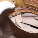 LOUIS VUITTON Monogram Vernis Reade MM Hand Bag Beige M91141 LV Auth 171054-12
