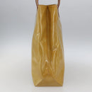LOUIS VUITTON Monogram Vernis Reade MM Hand Bag Beige M91141 LV Auth 171054-3