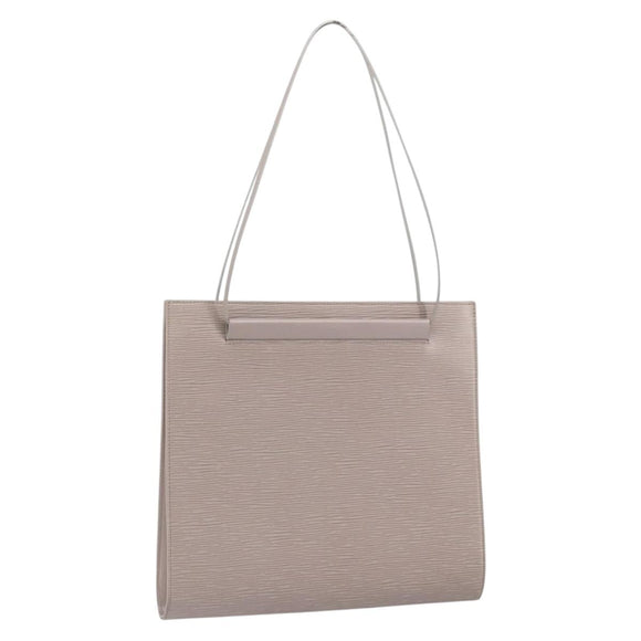 LOUIS VUITTON Epi Santropen Umhängetasche Grau Flieder M5246B LV Auth 171055