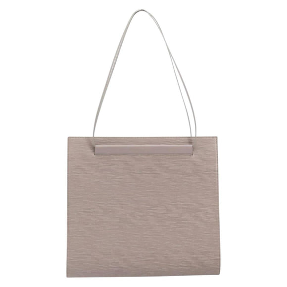 LOUIS VUITTON Epi Santropen Umhängetasche Grau Flieder M5246B LV Auth 171055