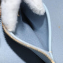 PRADA Canapa MM Hand Bag Canvas Light Blue Gold Auth 171056-24