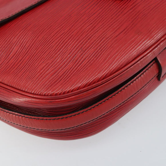 LOUIS VUITTON Epi Jeune Fille MM Shoulder Bag Red M52157 LV Auth 171057