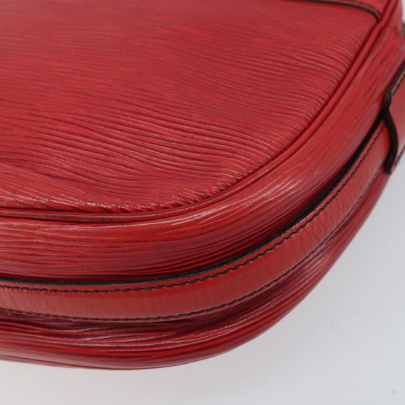 LOUIS VUITTON Epi Jeune Fille MM Shoulder Bag Red M52157 LV Auth 171057