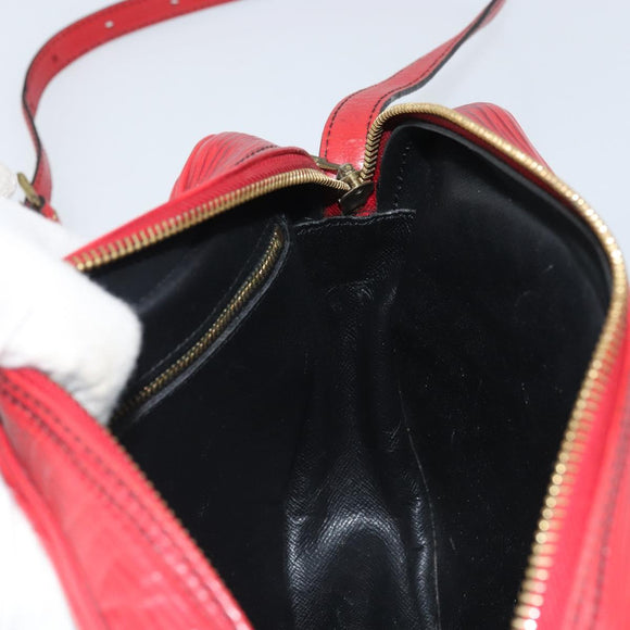LOUIS VUITTON Epi Jeune Fille MM Shoulder Bag Red M52157 LV Auth 171057