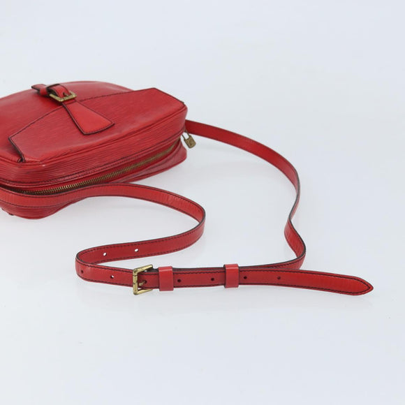 LOUIS VUITTON Epi Jeune Fille MM Shoulder Bag Red M52157 LV Auth 171057