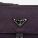 PRADA Shoulder Bag Nylon Purple Silver Auth 171063-19