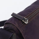 PRADA Shoulder Bag Nylon Purple Silver Auth 171063-21