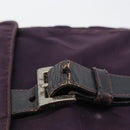 PRADA Shoulder Bag Nylon Purple Silver Auth 171063-9