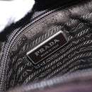 PRADA Shoulder Bag Nylon Purple Silver Auth 171063-23