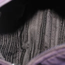 PRADA Shoulder Bag Nylon Purple Silver Auth 171063-11