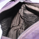 PRADA Shoulder Bag Nylon Purple Silver Auth 171063-24