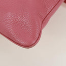 LOEWE Shoulder Bag Leather Pink Silver Auth 171064V-20