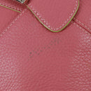 LOEWE Shoulder Bag Leather Pink Silver Auth 171064V-8