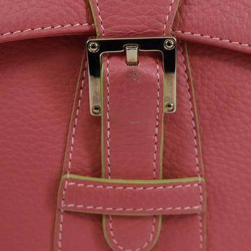 LOEWE Shoulder Bag Leather Pink Silver Auth 171064V - 0