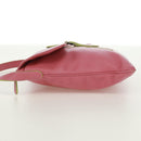 LOEWE Shoulder Bag Leather Pink Silver Auth 171064V-4