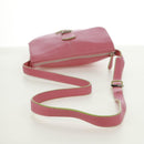 LOEWE Shoulder Bag Leather Pink Silver Auth 171064V-7