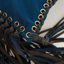 PRADA Umhängetasche Nylon Blau Gold Auth 171065V-17