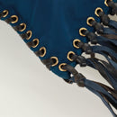 PRADA Umhängetasche Nylon Blau Gold Auth 171065V-18