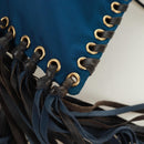 PRADA Umhängetasche Nylon Blau Gold Auth 171065V-19