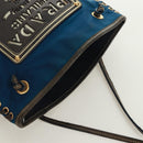 PRADA Umhängetasche Nylon Blau Gold Auth 171065V-6