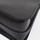 CELINE Circle Hand Bag Leather Black Gold Auth 171070-14