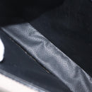 CELINE Circle Hand Bag Leather Black Gold Auth 171070-22