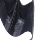 CELINE Circle Hand Bag Leather Black Gold Auth 171070-24