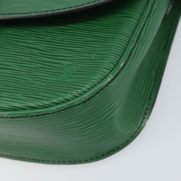 LOUIS VUITTON Epi Saint Cloud GM Shoulder Bag Green M52194 LV Auth 171072