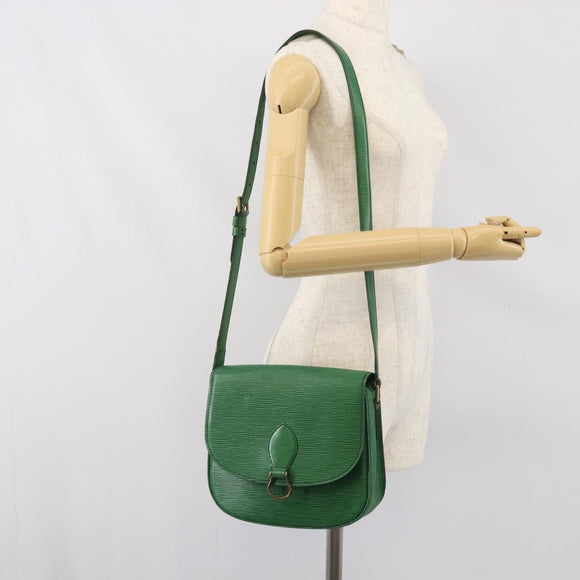 LOUIS VUITTON Epi Saint Cloud GM Shoulder Bag Green M52194 LV Auth 171072
