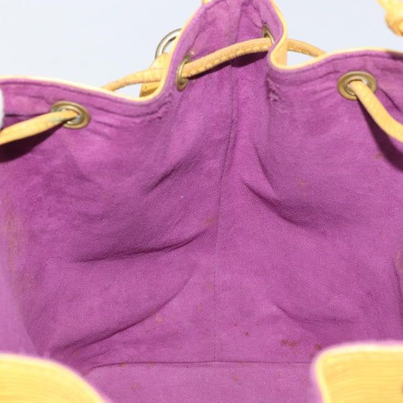 LOUIS VUITTON Epi Petit Noe Shoulder Bag Yellow M44109 LV Auth 171081