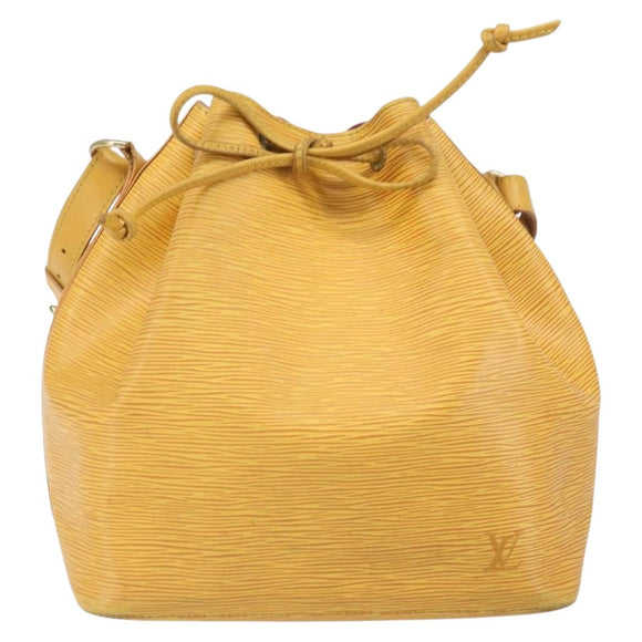 LOUIS VUITTON Epi Petit Noe Shoulder Bag Yellow M44109 LV Auth 171081