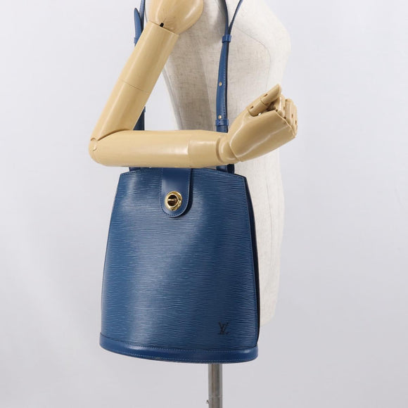 LOUIS VUITTON Epi Cluny Shoulder Bag Blue M52255 LV Auth 171088