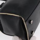 SAINT LAURENT Baby Kabas Hand Bag Leather 2way Black LTH424868 Auth 171093-9