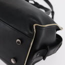 SAINT LAURENT Baby Kabas Hand Bag Leather 2way Black LTH424868 Auth 171093-16