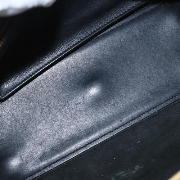 SAINT LAURENT Baby Kabas Hand Bag Leather 2way Black LTH424868 Auth 171093