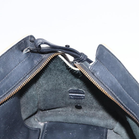 SAINT LAURENT Baby Kabas Hand Bag Leather 2way Black LTH424868 Auth 171093
