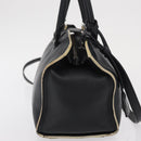 SAINT LAURENT Baby Kabas Hand Bag Leather 2way Black LTH424868 Auth 171093-4