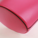 Salvatore Ferragamo Gancini Shoulder Bag Leather Pink Gold Auth 171099M-16