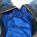 LOUIS VUITTON Monogram block street marine Bag Blue Black M40504 LV Auth 171103M-20