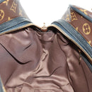 LOUIS VUITTON Monogram block street marine Bag Blue Black M40504 LV Auth 171103M-21