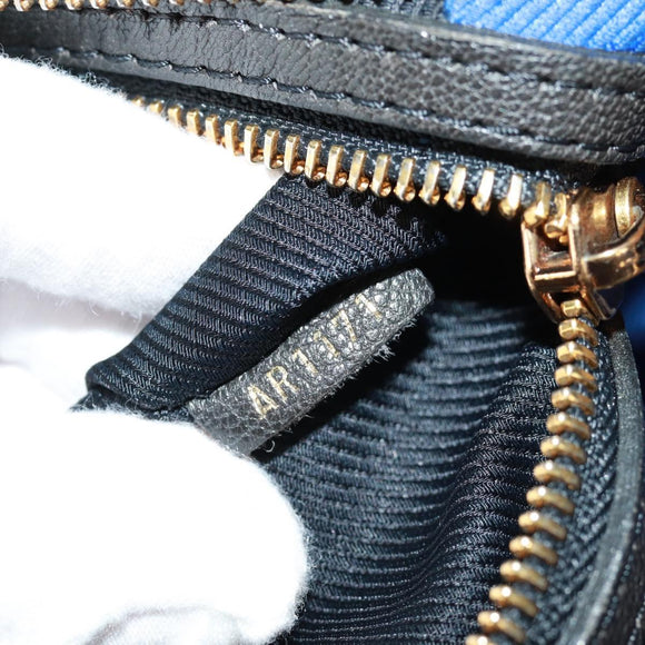LOUIS VUITTON Monogram block street marine Bag Blue Black M40504 LV Auth 171103M