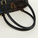 LOUIS VUITTON Monogram block street marine Bag Blue Black M40504 LV Auth 171103M-8
